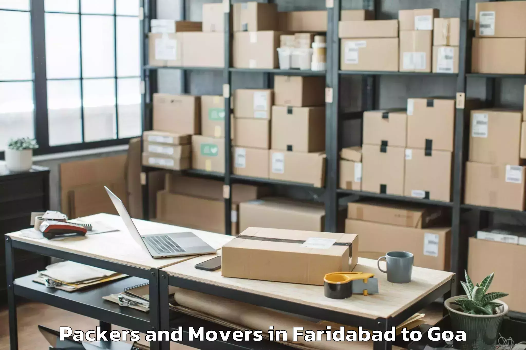 Faridabad to Cortalim Packers And Movers Booking